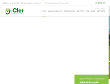 Tablet Screenshot of cler-energia.com
